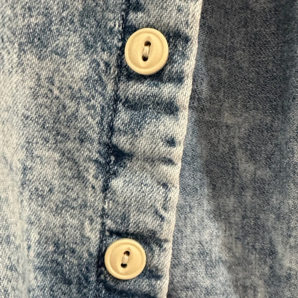 GAP Light Blue Acid WashDenim Shirt for Kids